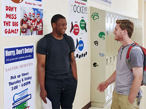 Students in hallway